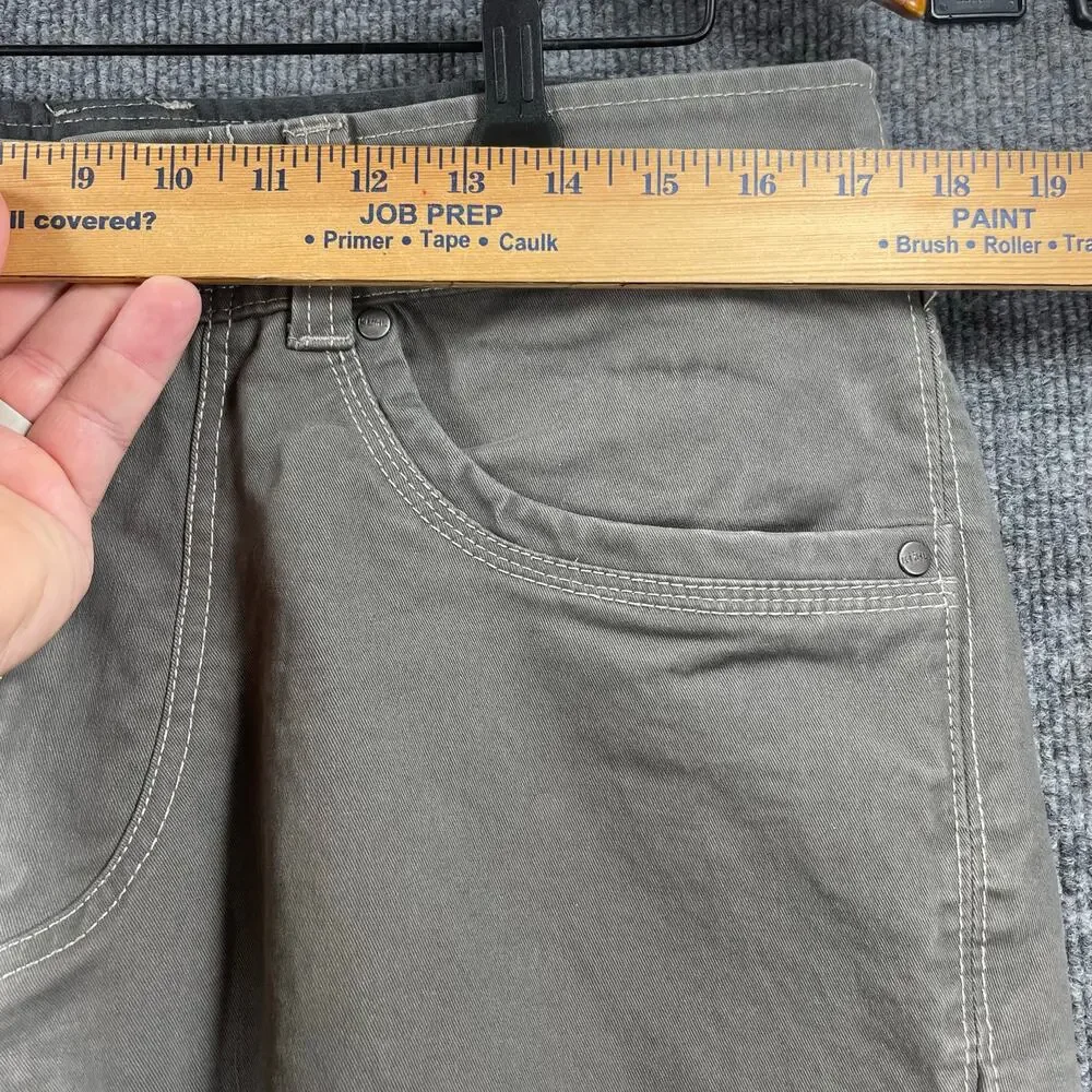 Kuhl Rebel Saddle-Stitched Jeans Men's 34X30 Gray Twill Fabric Outdoor Trail